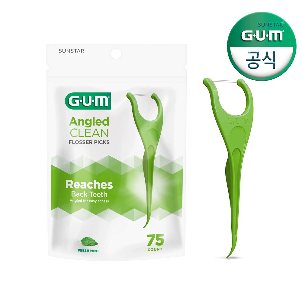 선스타검 GUM 검 치과 Y자형 스마트 일회용 치실(75p) (898) 3개