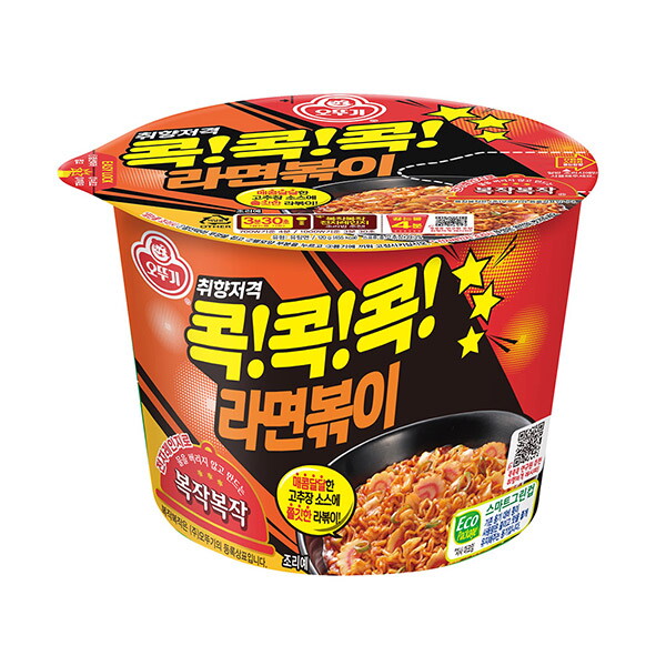 오뚜기 큰컵라면 오뚜기 콕콕콕 라면볶이 120g 24개