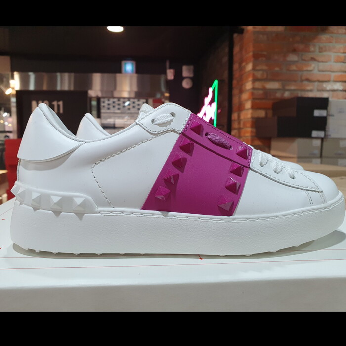발렌티노 19FW SW2S0A01 여성 언타이틀 스니커즈(핫핑크-미세오염)