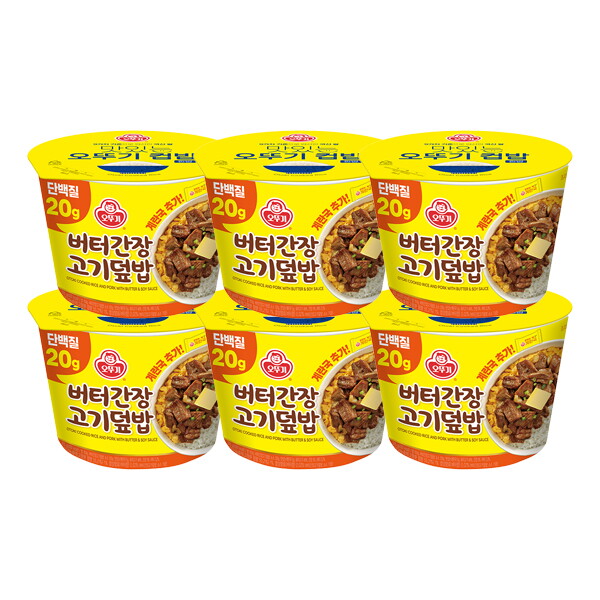 오뚜기 오뚜기 컵밥 버터간장고기덮밥 275g x 6개