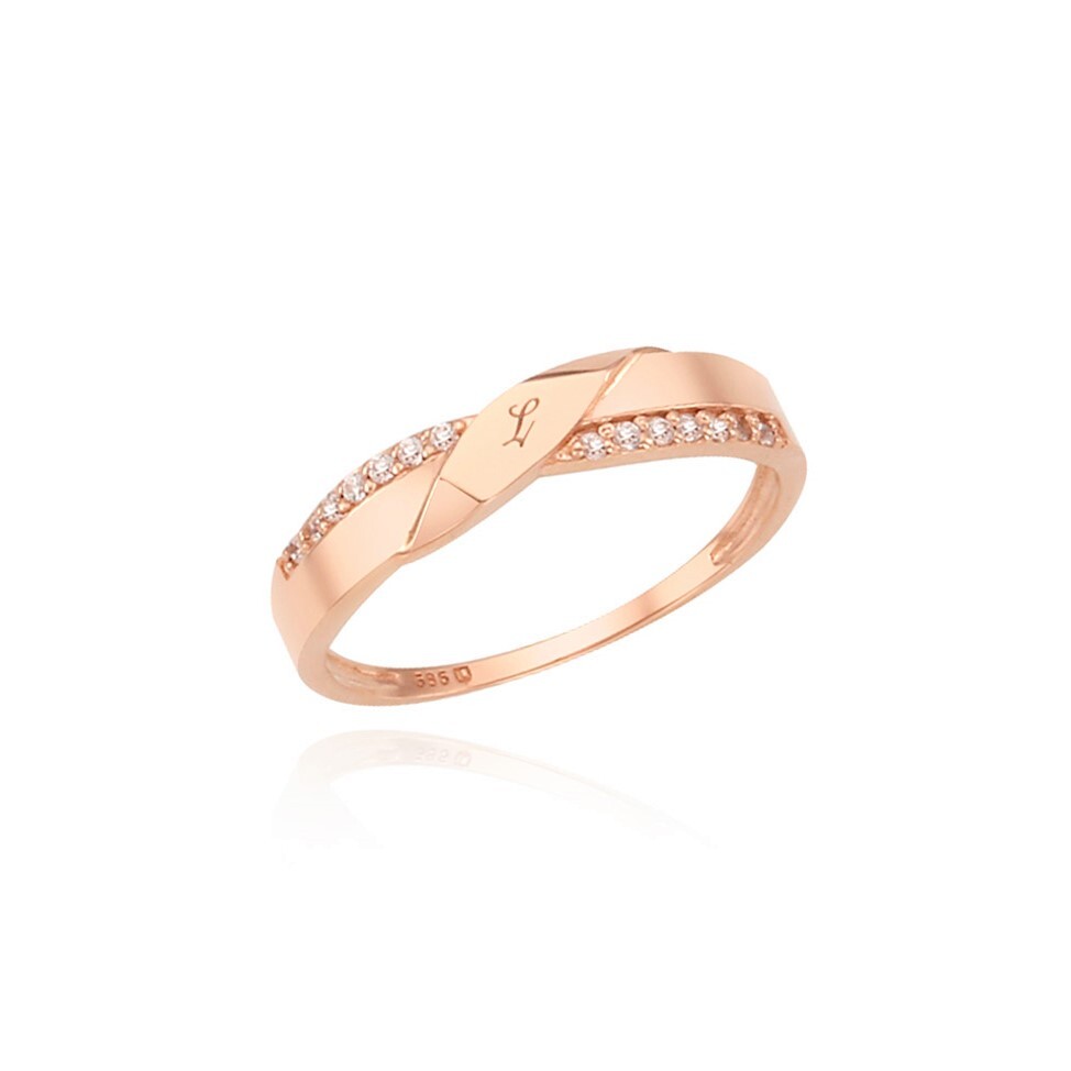 로이드(주얼리) (GB) In Bloom 이니셜 14K GOLD 커플링 여자반지 LRW19025G