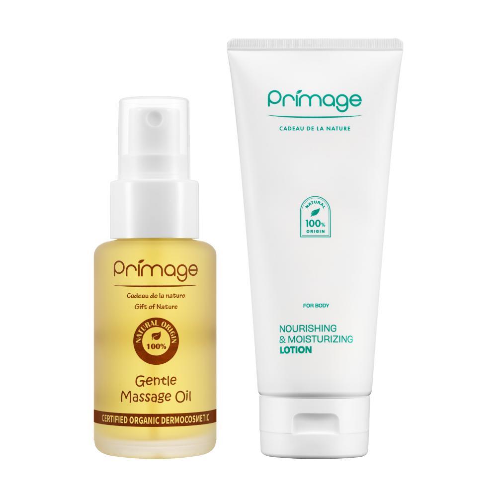 쁘리마쥬 쁘리마쥬 유기농 보습관리 키트 - 기본형 (유기농 오일 50ml + 유기농 로션 200ml)