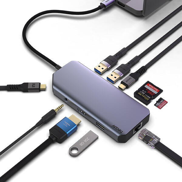 아트박스 아트박스/아트뮤 USB C타입 10in1 4K 60hz Gen2 10Gbps 멀티 허브 MH410