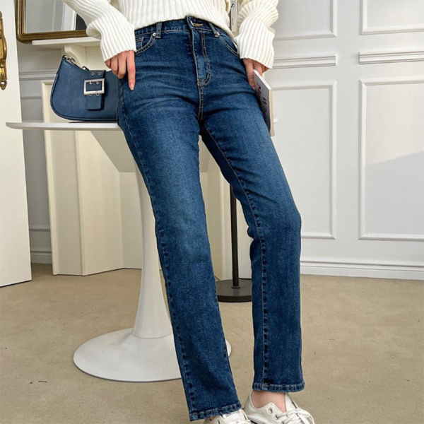 기타 [미라클세븐][M7] 여자 하이웨이스트 H라인 탄력 속밴딩 청바지