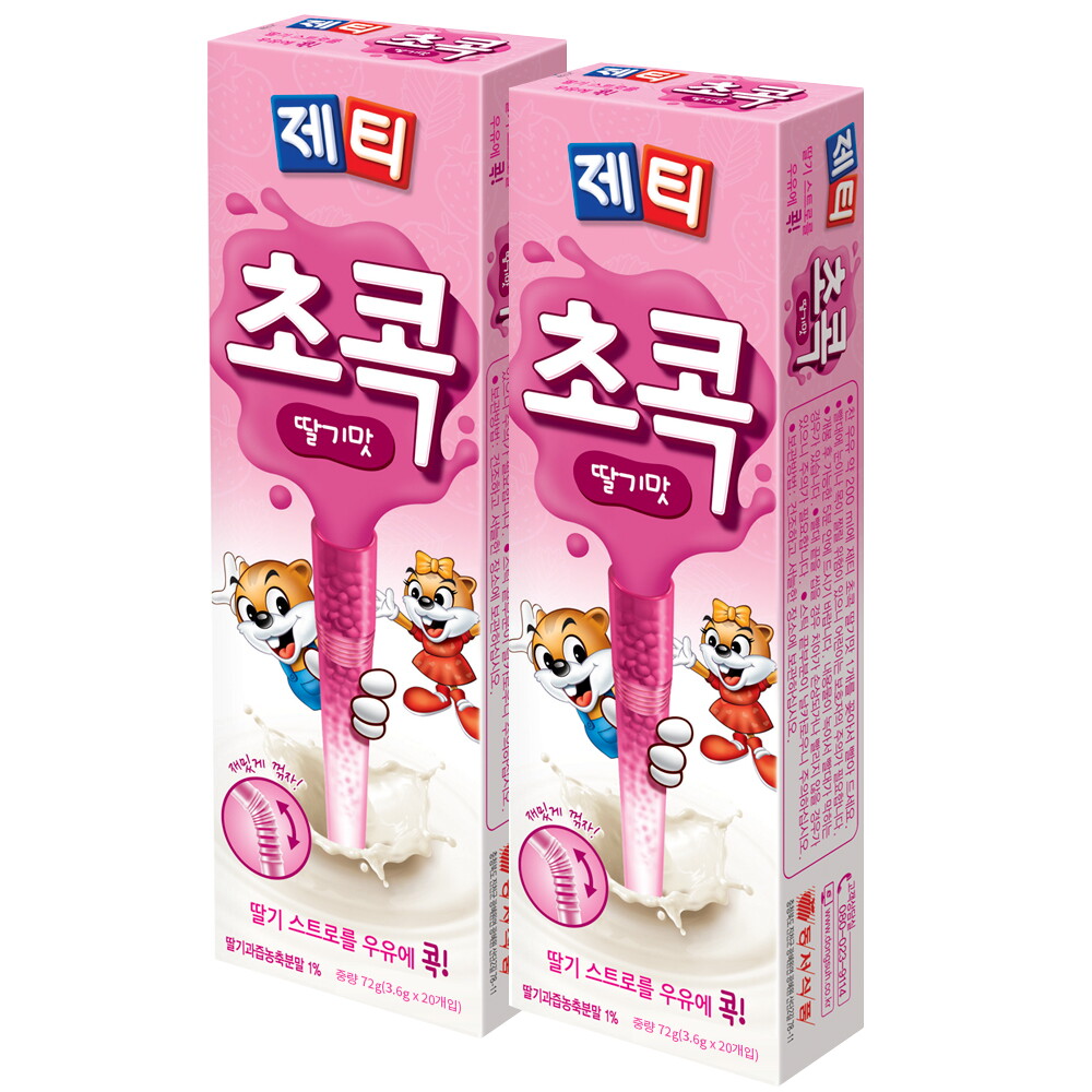 기타브랜드 동서 제티 초콕 딸기맛 20T x 2개