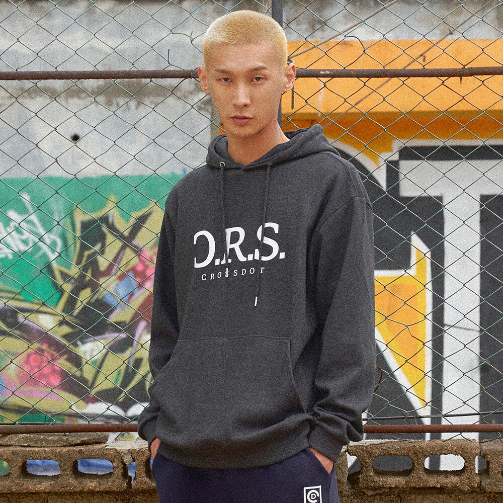 크로스닷(남성) [크로스닷][당일발송/타임특가] 크로스닷 씨알에스 오버핏 후드티 후드 티셔츠 커플 빅사이즈 남녀공용 CID_0022 (7Color)