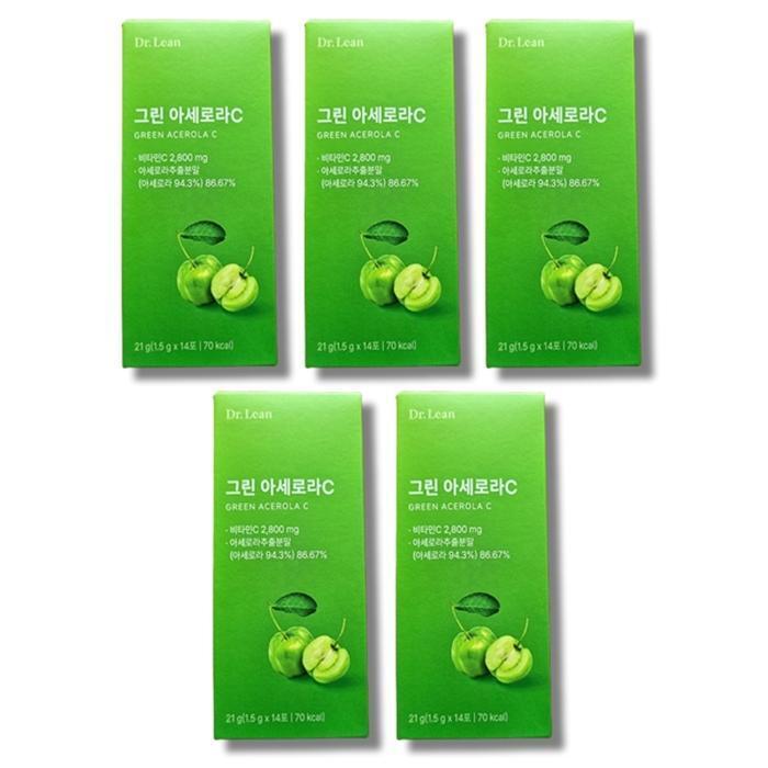 셀러허브 식품 닥터린 그린 아세로라C 1.5g x 14포 5박스