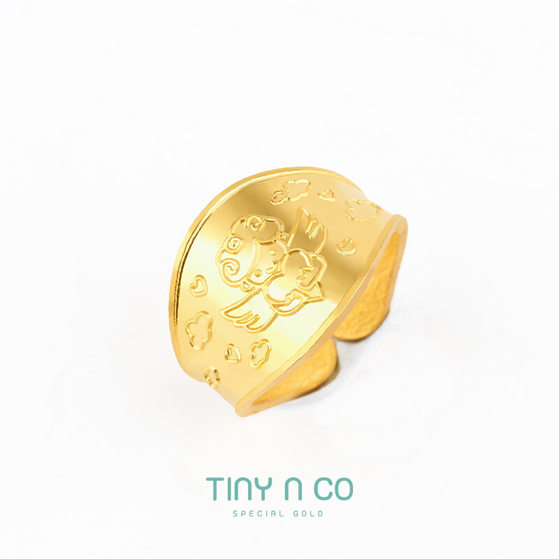 타이니앤코 순금 24K 코코 3.75g 아기 천사 돌반지