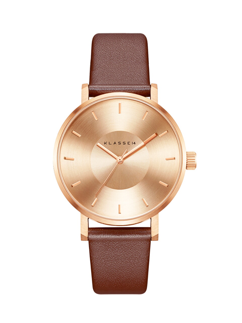 마션틴트(잡화) 클라쎄14 VOLARE ROSE GOLD BROWN 42mm VO14RG002M