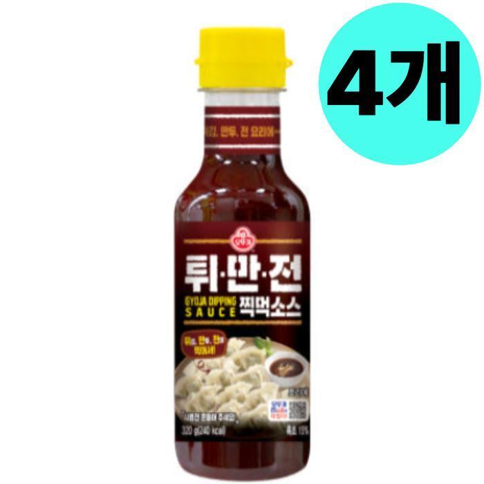 셀러허브 식품 오뚜기 튀만전 찍먹 소스 캠핑 만능 양념 320g X 4개