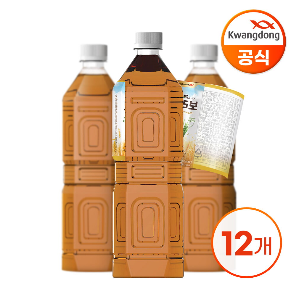 광동 광동 밀싹보리차 무라벨 1.5L X 12병 (무/유라벨 랜덤배송)