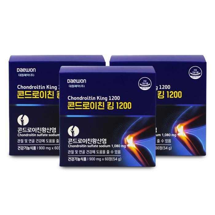 셀러허브 식품 대원제약 콘드로이친 킹 1200 900mg x 60정 X 3박스 I