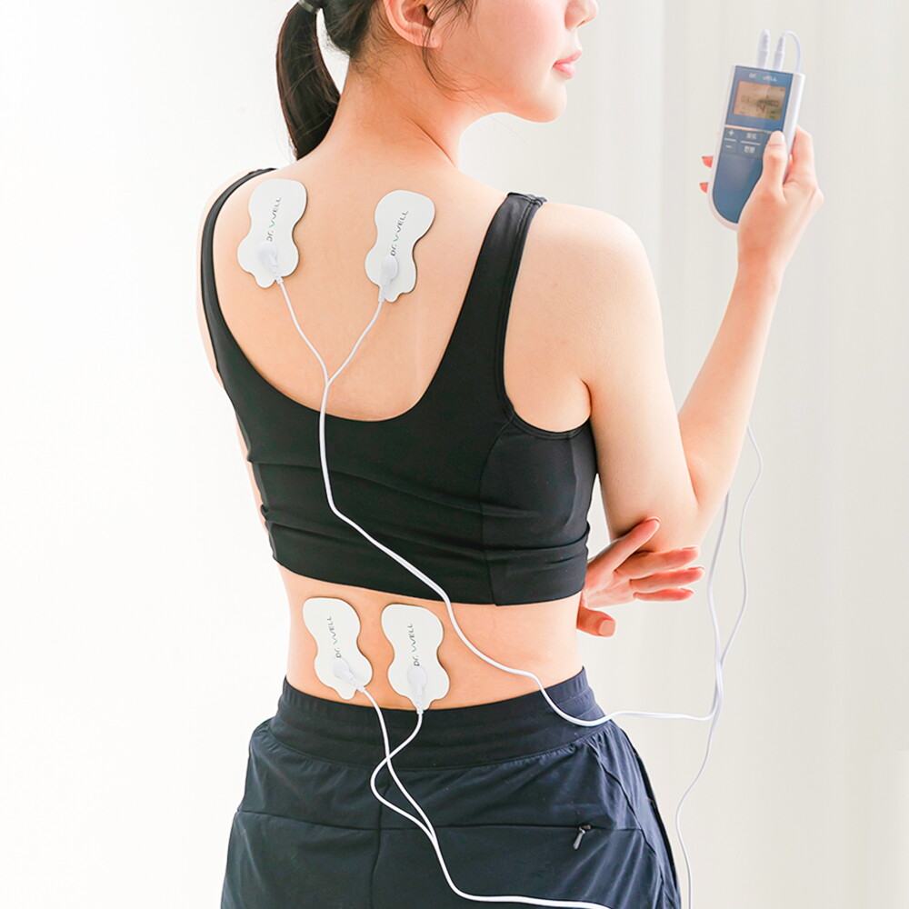 닥터웰 닥터웰 EMS 저주파 마사지기 자극기 가정용 4패드 목 어깨 듀얼 안마기 DR-470