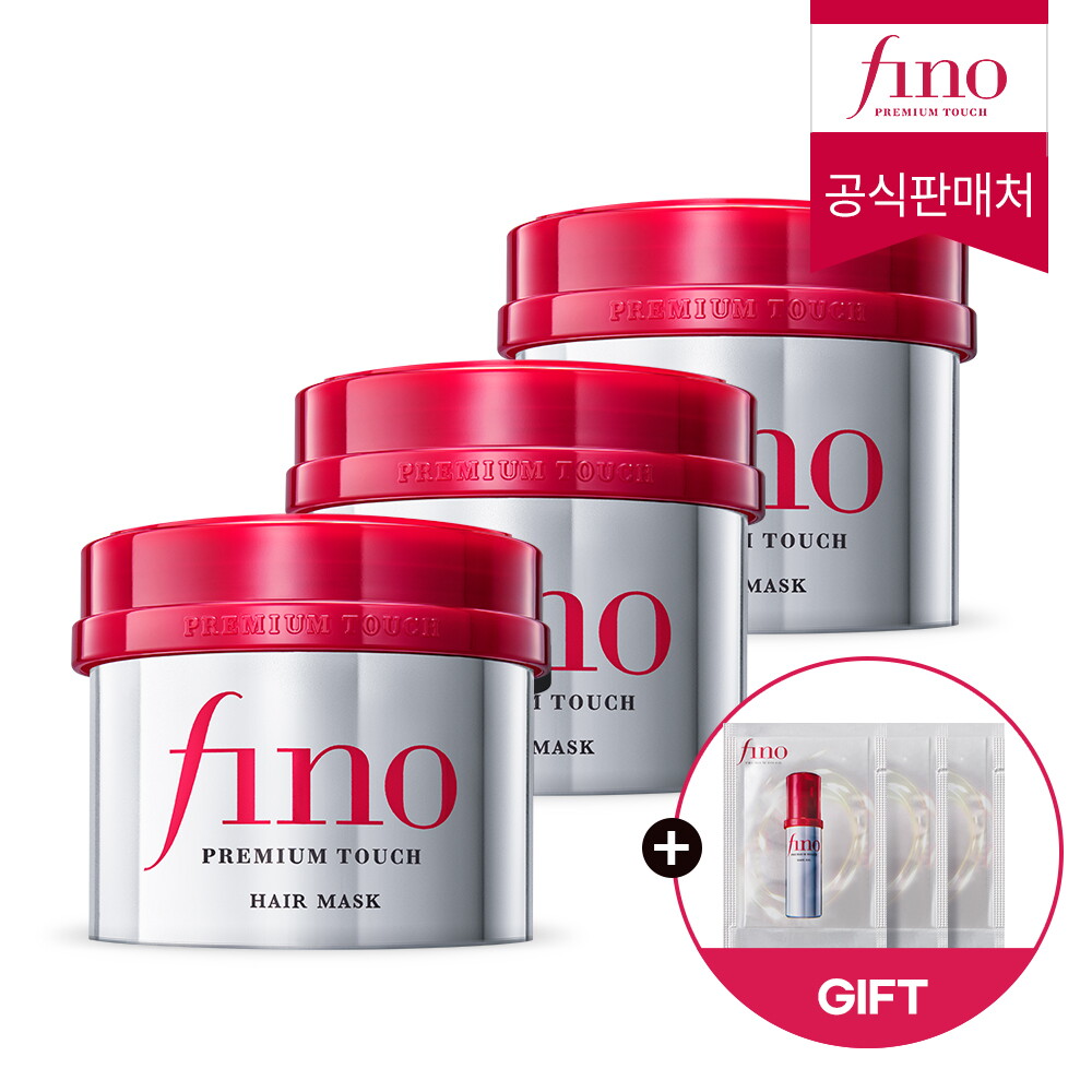 피노 피노 프리미엄 터치 헤어 마스크 230g 3개 + 피노 오일 체험분 3매