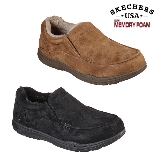 스케쳐스 유에스에이 (슈즈) 스케쳐스 남성 방한 슬립온 2종
