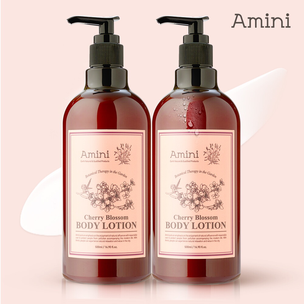 아미니 아미니 바디로션 플라워 테라피 체리블라썸 500ml 2개