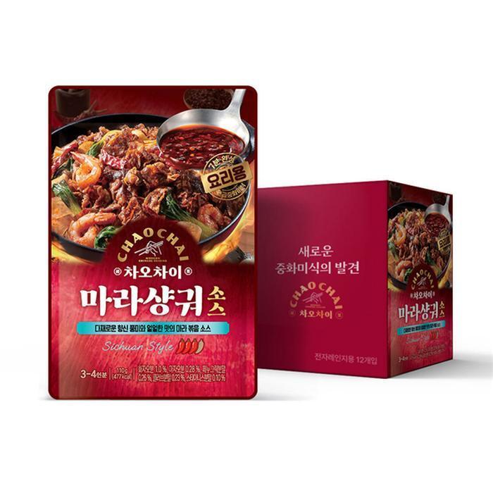 셀러허브 식품 샘표 차오차이 마라 샹궈소스 110g 12개