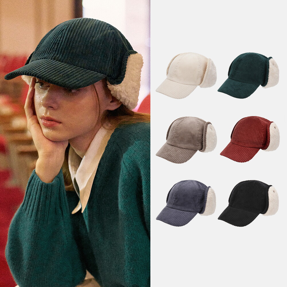 화이트샌즈(P) 공용 코듀로이 트루퍼햇 샌디베이