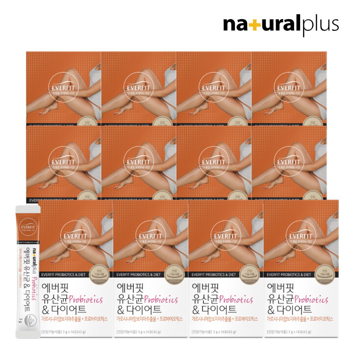 에버핏 에버핏 유산균&다이어트 14포 12박스(24주분) / 모유유래 유산균 가르시니아