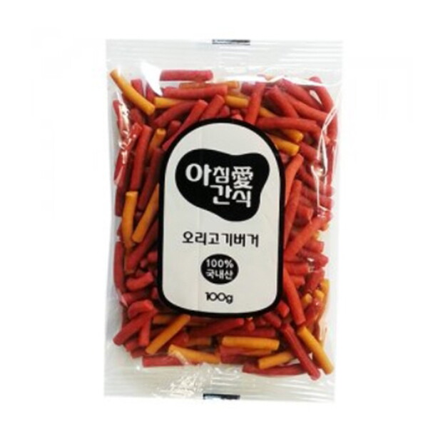 스노우펫 아침애 오리고기버거 100g/국내산/간식/오리버거/애견
