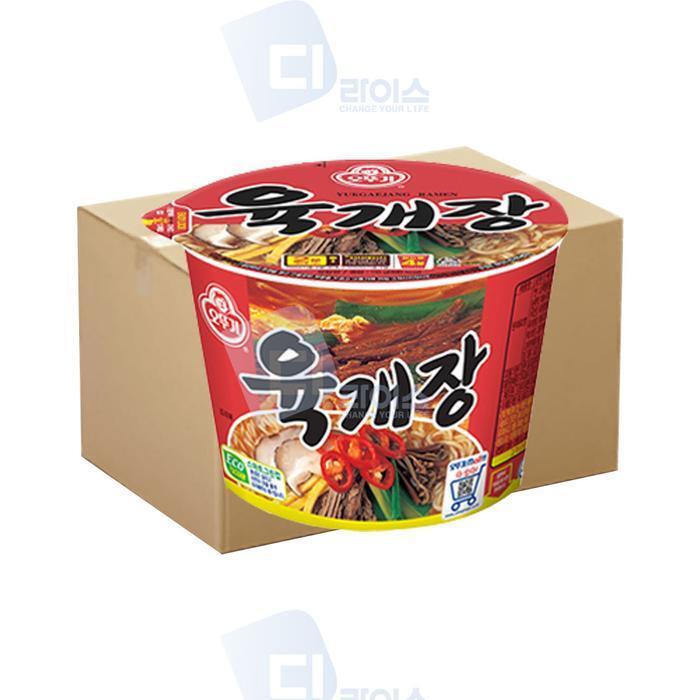 셀러허브 식품 오뚜기 육개장 큰컵 110g 24개 큰사발 용기면 사발면