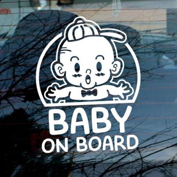 교보문고 뭉키데코 자동차스티커 마크 마이클 baby on board