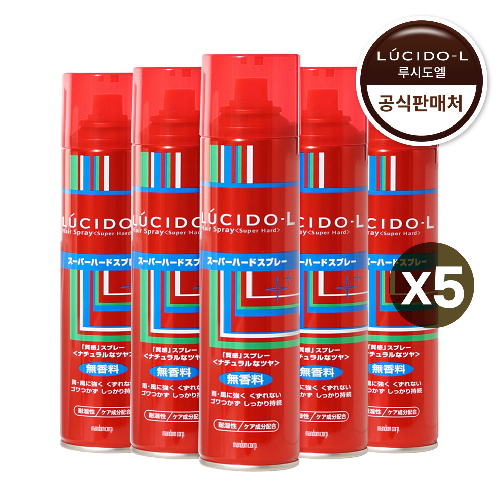 루시도엘 루시도엘 헤어스프레이 슈퍼하드 293ml 5개