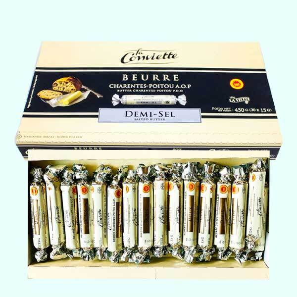 비비아나 코퍼레이션 프랑스 명품 라꽁비에뜨 무염가염포션버터15gX30개450gBUTTER