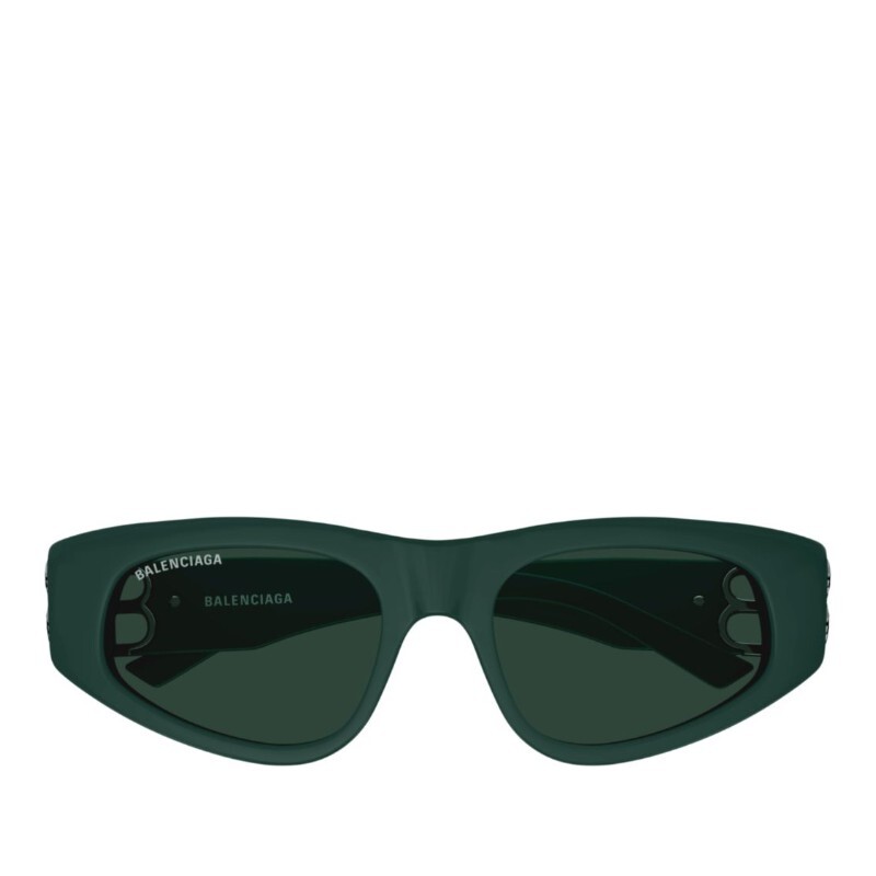 발렌시아가 발렌시아가 그린 실버 유니크 쉐이프 선글라스 BB0095S 019 GREEN SILVER GREEN 53