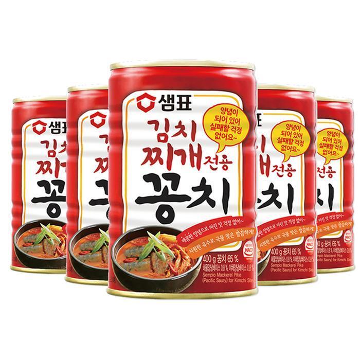 셀러허브 식품 샘표 김치찌개전용 꽁치 400g x 10입