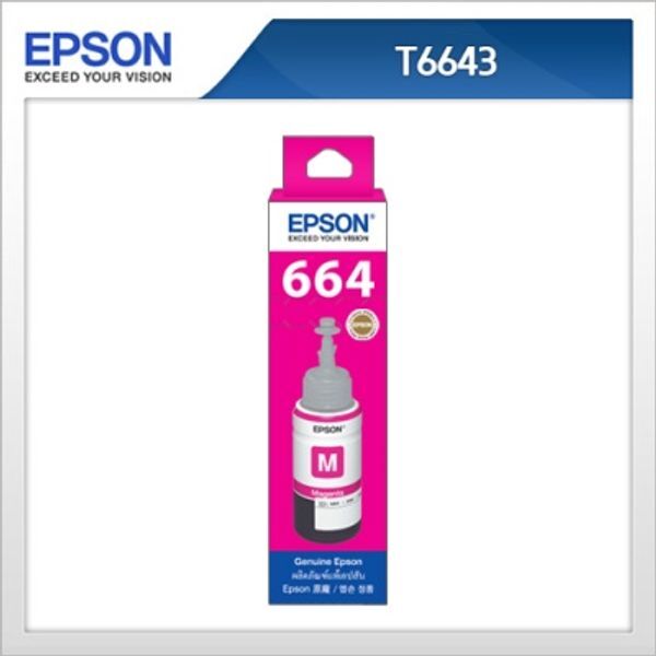 교보문고 엡손(EPSON) 정품 잉크 T664300 Magenta T6643 L100 / L110 / L200 / L
