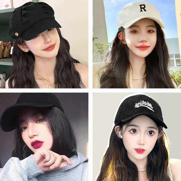 셀러허브(하프클럽) [하프클럽/셀러허브_유니섹스]일체형모자가발4종 데일리 간편헤어템