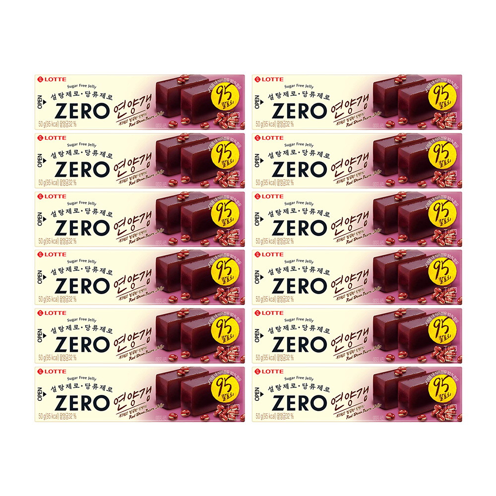 롯데웰푸드 제로 연양갱 팥 50g x12개