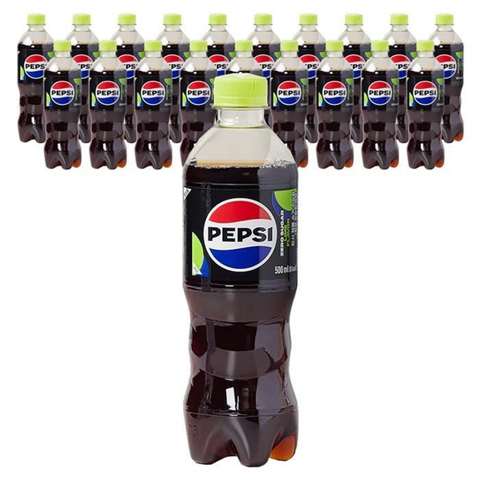 셀러허브 식품 롯데 펩시콜라 제로슈거 라임 업소용 500ml x 20PET