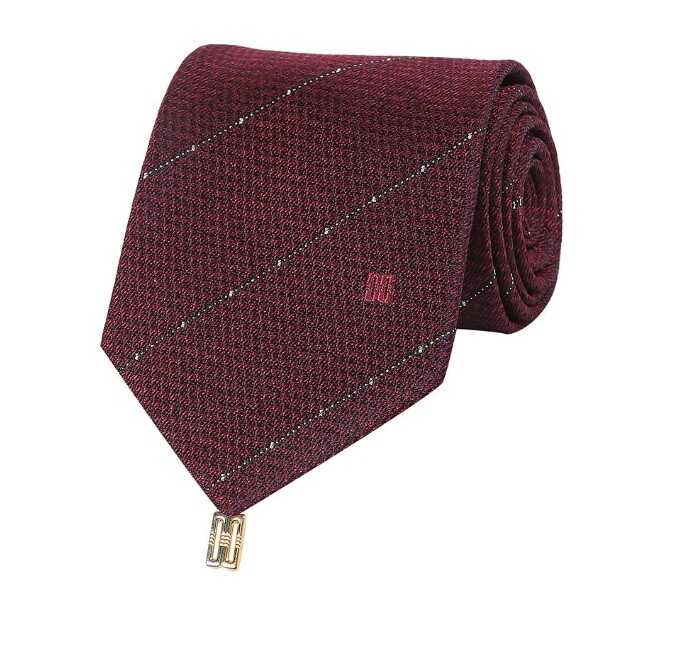 닥스 (메세지카드+사은품)FW 올오버 사선 순금사 혼주 넥타이 DLF1ACF1005-R2