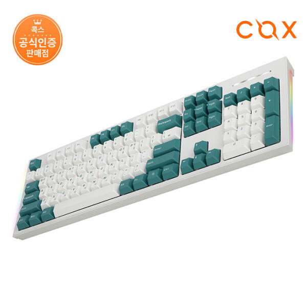 콕스 COX CK01 PBT SL 기계식 키보드 민트화이트 저소음백축