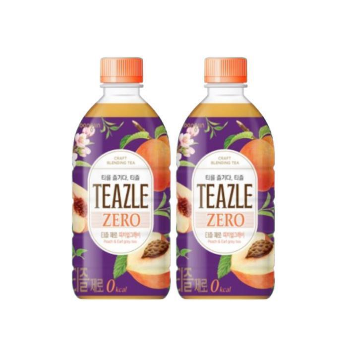 셀러허브 식품 웅진 티즐 제로 피치얼그레이 500ml 10개