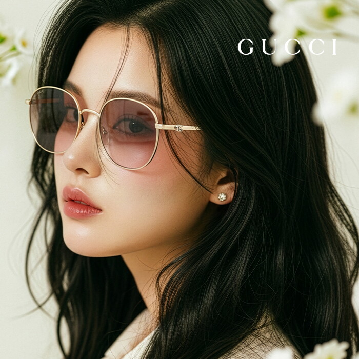구찌 구찌 명품 선글라스 GG1142S 002 라운드 메탈 자외선차단 여자