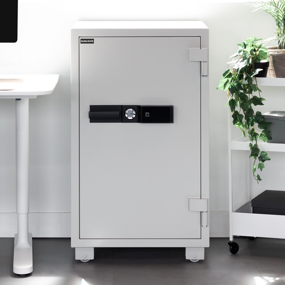 범일금고 범일금고 TOF106A 화이트 신형 지문인식기능 NEW 터치패드 내화금고 160kg 가정 사무용 저전압알림 서랍 선반 디지털금고 스마트금고