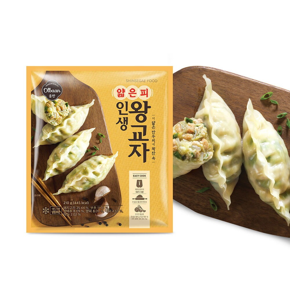 신세계푸드 올반키친 얇은피 인생왕교자 210g x 6팩