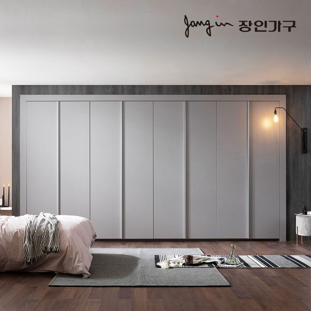 장인가구 장인가구 파인 매트 여닫이 붙박이장 30CM