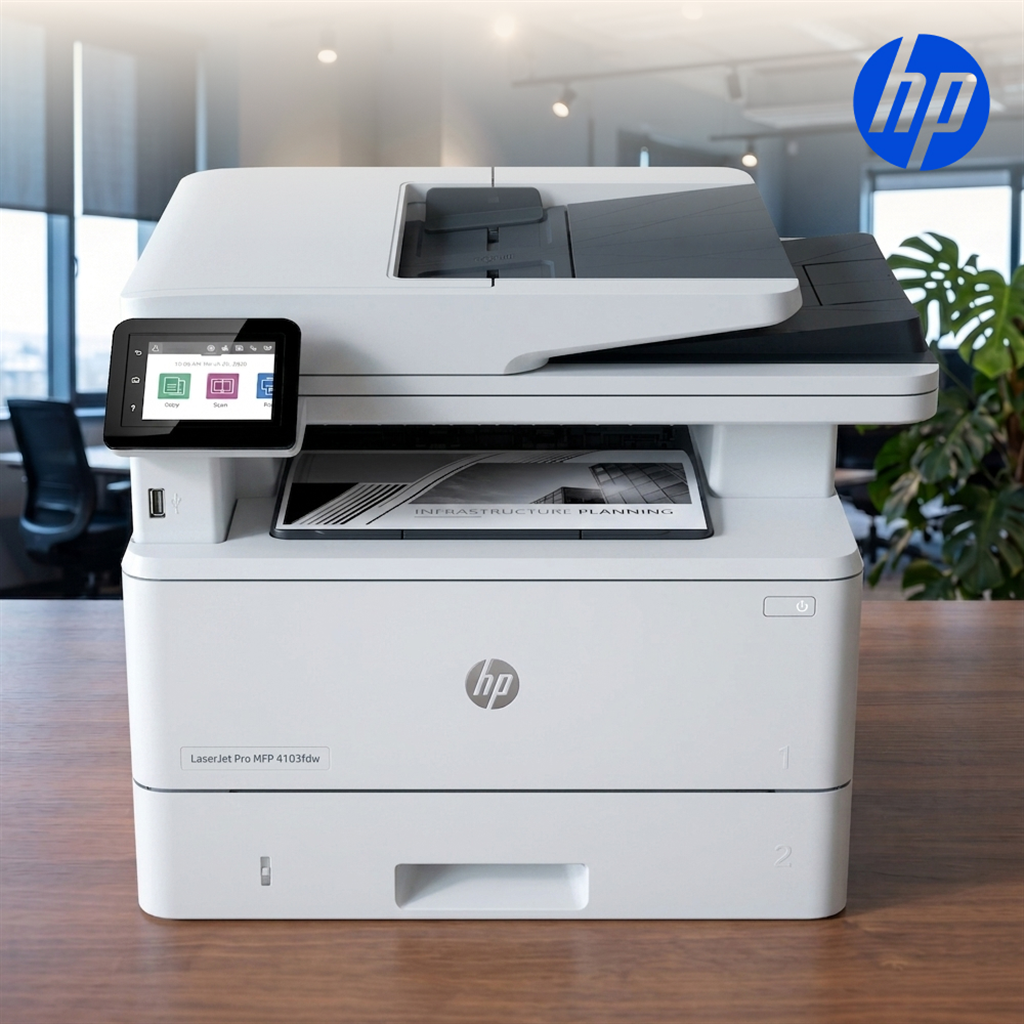 에이치피 HP 4103FDW 흑백레이저복합기 (토너포함/자동양면인쇄/유무선네트워크/팩스)