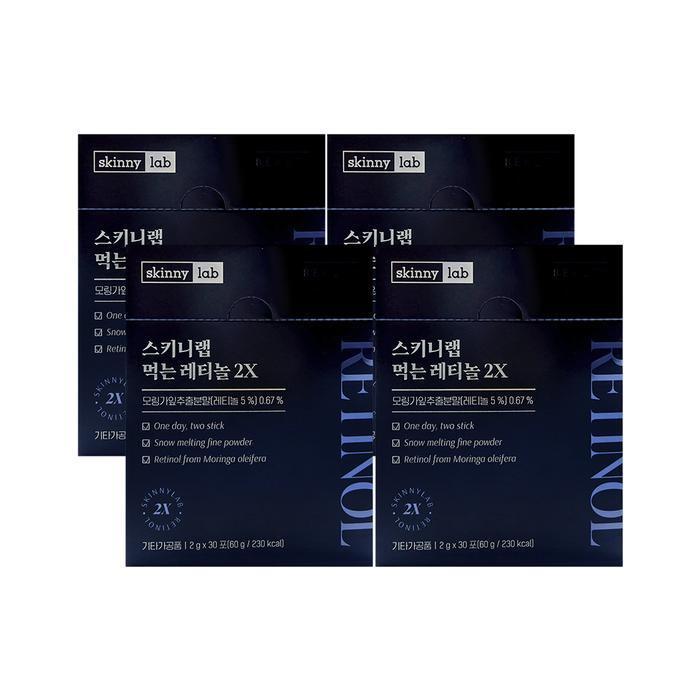 셀러허브 식품 스키니랩 먹는 레티놀 2X 2g x 30포 X 4박스