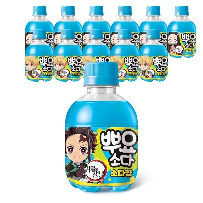 셀러허브 식품 팔도 톡톡쏙쏙 뿌요소다 소다향 245ml X 12PET 탄산 음료수