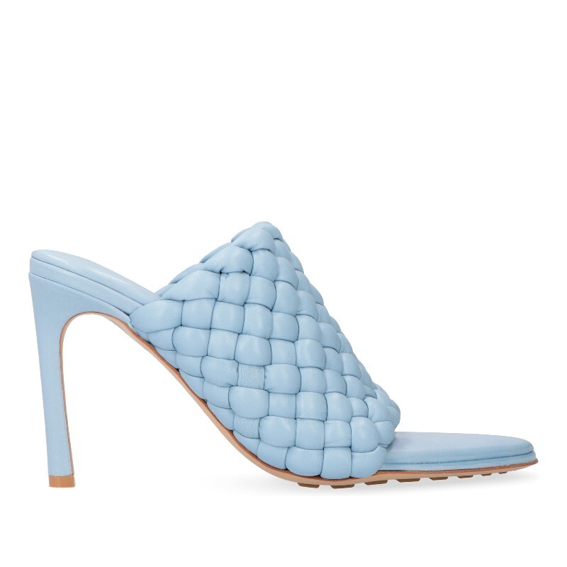 보테가베네타 보테가베네타 알몬드 쉐이프 토 스틸레토 힐 뮬 621340VBTG0 4759