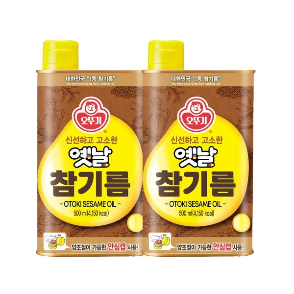 오뚜기 오뚜기 옛날 참기름 500ml x 2병