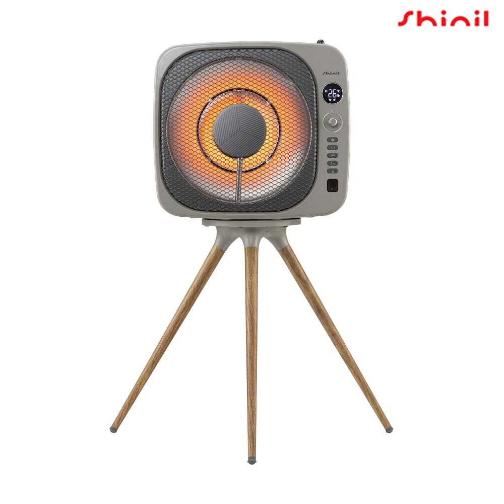 신일 신일 에코 팬 레트로 큐브 히터 SEH-FR600KA 그레이