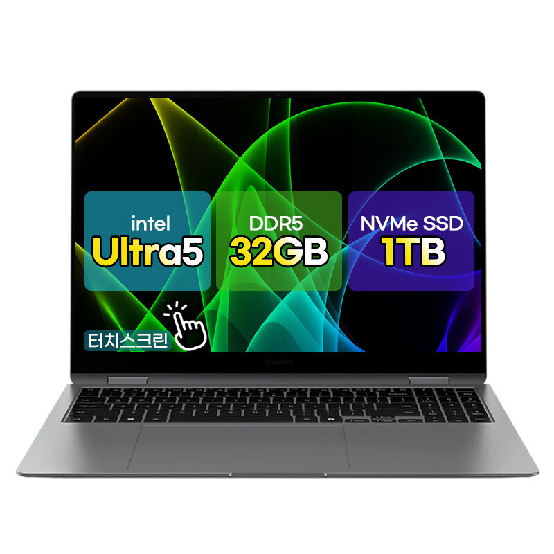 삼성전자 갤럭시북5 프로 NT960XHZ-AD52G_T1 터치화면 울트라5 32G/1TB 인텔Arc130V AI 노트북