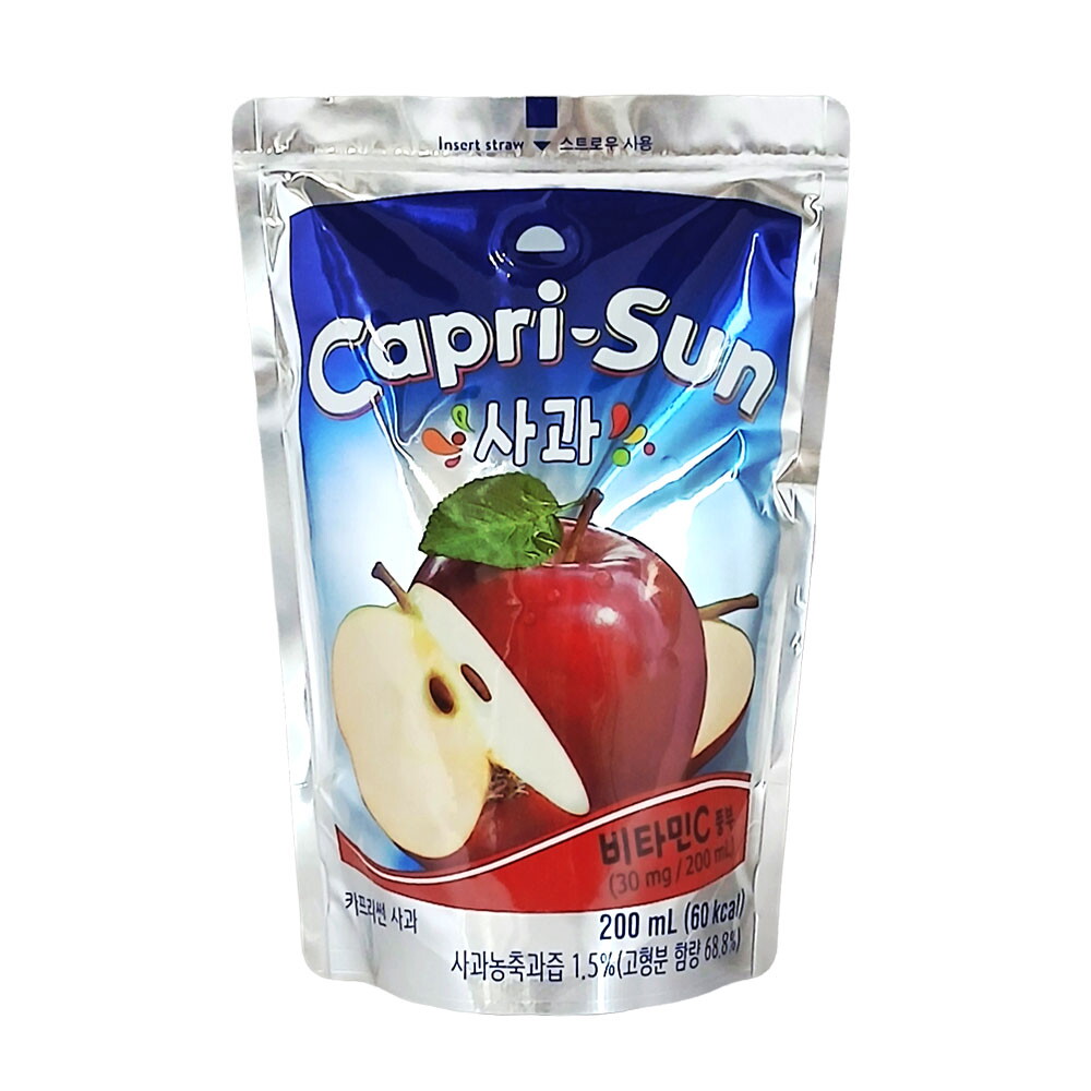 농심 카프리썬 사과 200ml x 30팩 / 파우치음료 쥬스