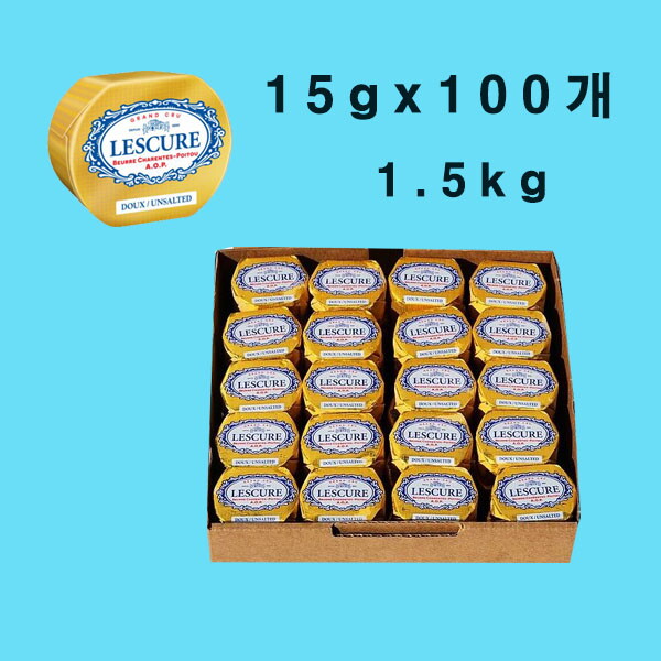 비비아나 코퍼레이션 아이스박스 포장 레스큐어 AOP 무염 버터 미니 15g 100개 1.5kg